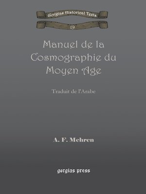 cover image of Manuel de la Cosmographie du Moyen Age